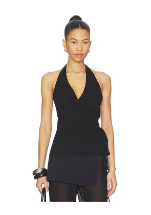 Elodie the Label Idris Top in Black. Size S. Also in XS, M, L.