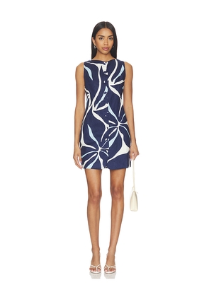 Cala de la Cruz Rhoda Dress in Navy. Size XS. Also in S, M, L, XL.