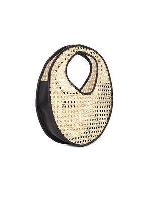 BEMBIEN Anouk Rattan Top Handle Bag in Neutral.