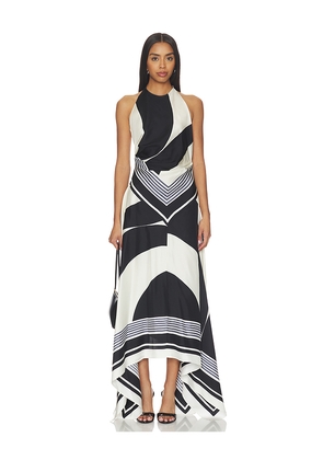 Amir Taghi Janelle Dress in Black,White. Size 0. Also in 2, 4, 6.