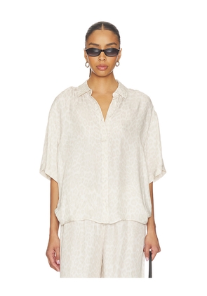 ANINE BING Coco Shirt in Neutral. Size XS. Also in M, L.