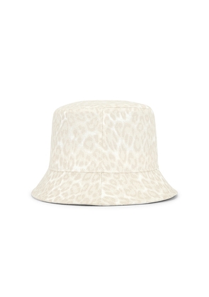 ANINE BING Nicks Bucket Hat in White.