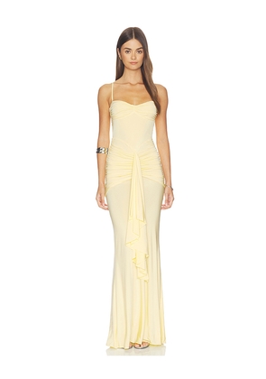 Lovers and Friends Emmy Maxi Dress in Yellow. Size XS. Also in M, S.