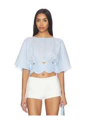 Mayle Vasquez Redondo Top in Baby Blue. Size XS. Also in S, M, L.