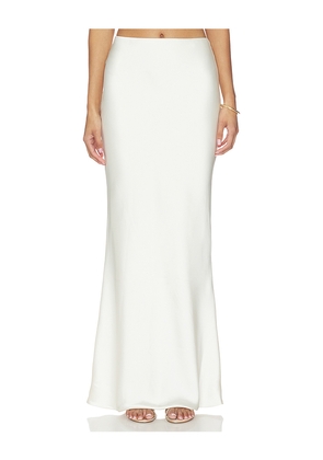 Norma Kamali Bias Obie Skirt in White. Size XXS. Also in M, XS.