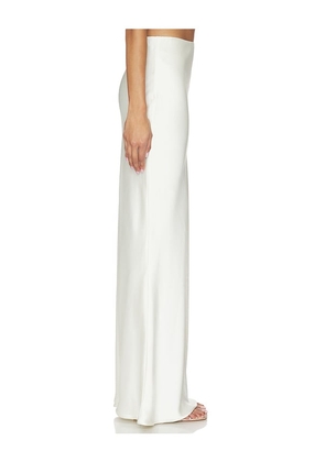 Norma Kamali Bias Obie Skirt in White. Size XXS. Also in XS, S.