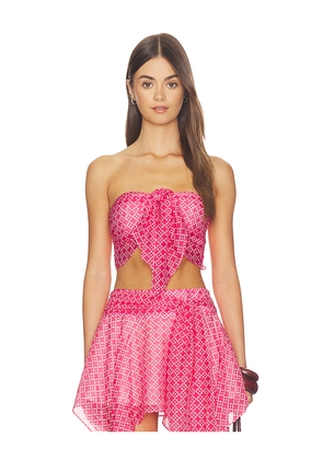 Lovers and Friends Daisy Top in Red. Size XS. Also in XXS, S, M, L, XL.