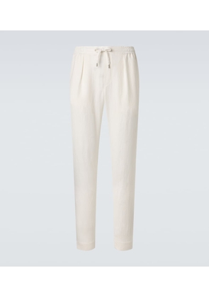 Ralph Lauren Purple Label Silk and linen straight pants