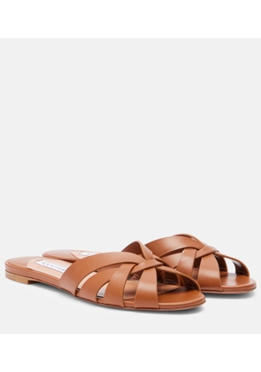 Aquazzura Copacabana leather slides