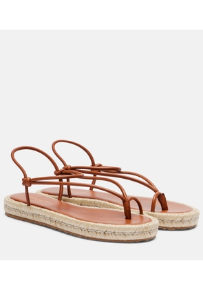 Gianvito Rossi Leather espadrille sandals