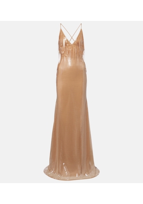 David Koma Degrade sequined gown