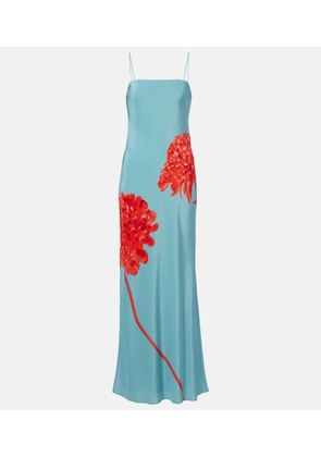 SIR Amelie floral silk crepe maxi dress