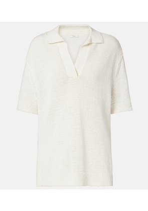Joseph Rian oversized cotton-blend polo shirt