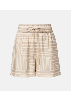 Joseph Laven checked silk shorts