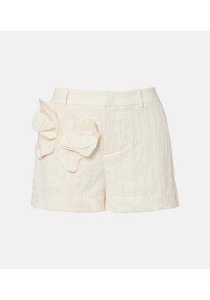 Blumarine Applique gabardine shorts