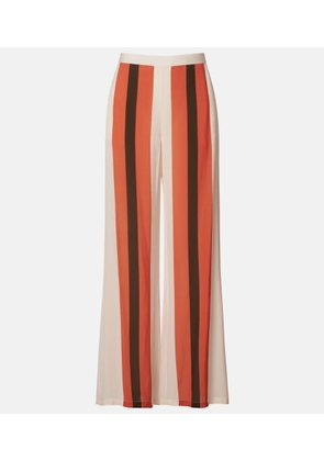 Adriana Degreas Striped wide-leg pants