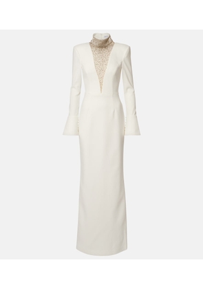 Rebecca Vallance Bridal Melva embellished crepe gown
