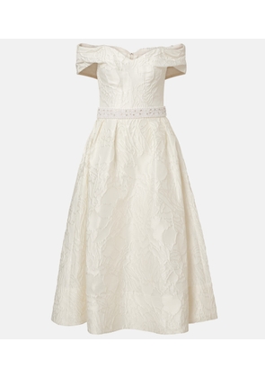 Rebecca Vallance Bridal Winslet jacquard midi dress
