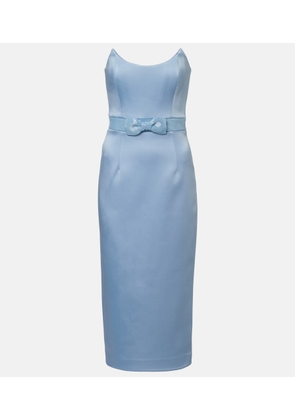 Rebecca Vallance Kai embellished satin bustier dress