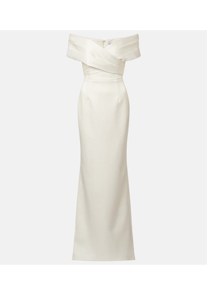 Rebecca Vallance Bridal Blaise off-shoulder satin gown