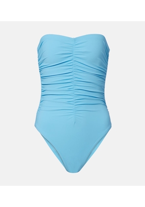 Karla Colletto Basics ruched swimsuit