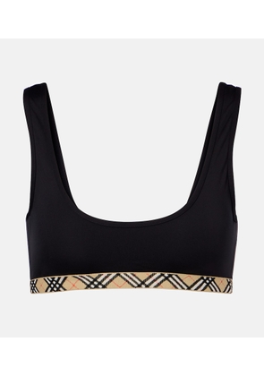 Burberry Burberry Check bikini top