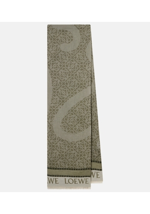 Loewe Anagram cotton jacquard scarf