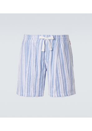 Orlebar Brown Trevon striped cotton toweling shorts