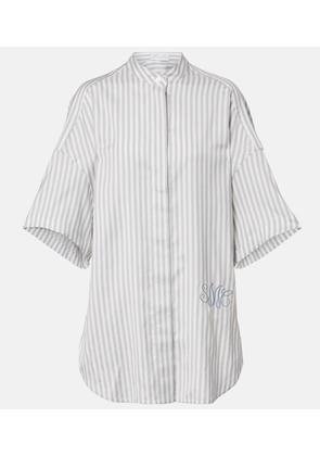 Stella McCartney Striped silk and wool shirt