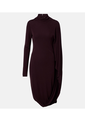 Stella McCartney Caped crepe jersey minidress