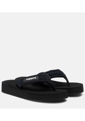 Coperni Logo platform thong sandals