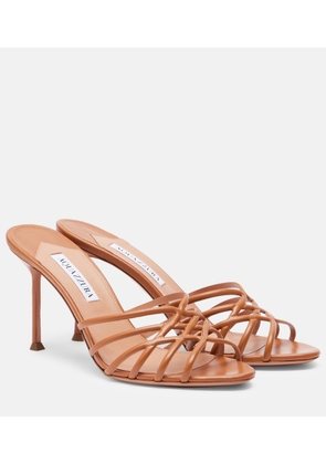 Aquazzura Wild Dream leather mules