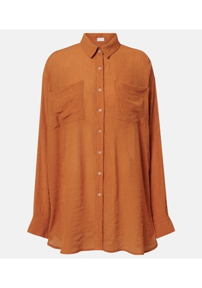 Jade Swim Mika seersucker shirt