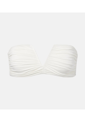 Jade Swim Clara ruched bandeau bikini top