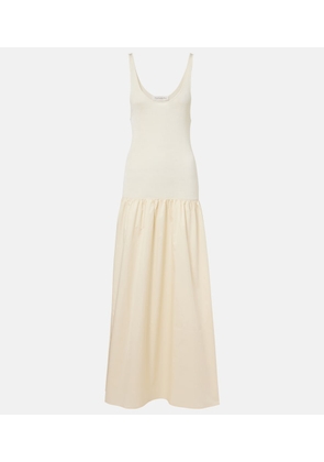 The Frankie Shop Ilya cotton-trimmed maxi dress