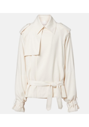 The Frankie Shop Elva cropped trench coat