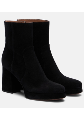 Valentino Garavani Fawcette VLogo suede ankle bots