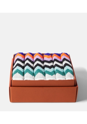 Missoni Best set of 6 cotton terry face towels