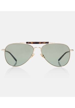 Saint Laurent SL Logo aviator sunglasses