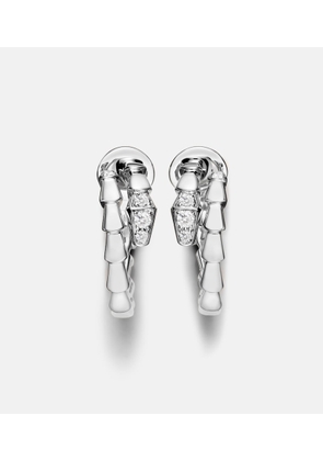 Bvlgari Serpenti Viper 18kt white gold earrings with diamonds