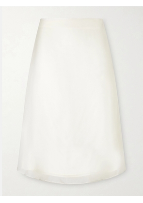 AMI PARIS - Sheer Silk Midi Skirt - Neutrals - FR 32,FR 34,FR 36,FR 38,FR 40,FR 42,FR 44