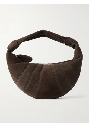 LEMAIRE - Fortune Croissant Mini Suede Shoulder Bag - Brown - One size