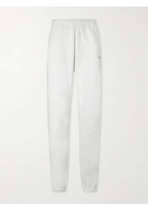 Sporty & Rich - Beverly Script Cotton-jersey Track Pants - Gray - x small,small,medium,large,x large