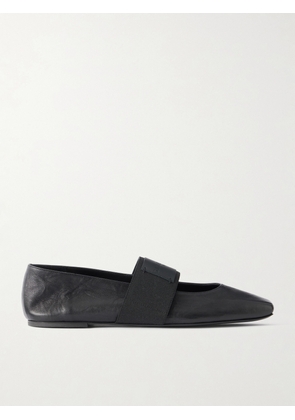 Givenchy - Logo-appliquéd Leather Ballerina Flats - Black - IT35,IT36,IT36.5,IT37,IT37.5,IT38,IT38.5,IT39,IT39.5,IT40,IT40.5,IT41