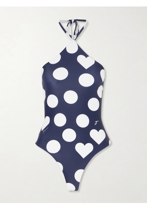 Jacquemus - Le Maillot Bastide Polka-dot Swimsuit - Blue - XXS,XS,S,M,L,XL,XXL