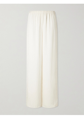 Theory - Striped Woven Wide-leg Pants - Neutrals - x small,small,medium,large,x large