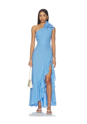 Yumi Kim Rocky Maxi Dress in Blue. Size XS. Also in S, M, L.