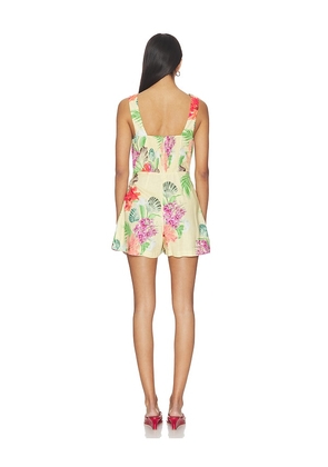 Yumi Kim Raye Romper in Lemon. Size XS. Also in S, M, L, XL.