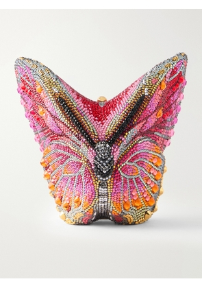 Judith Leiber Couture - Butterfly Fireclipper Crystal-embellished Gold-tone Clutch - Multi - One size