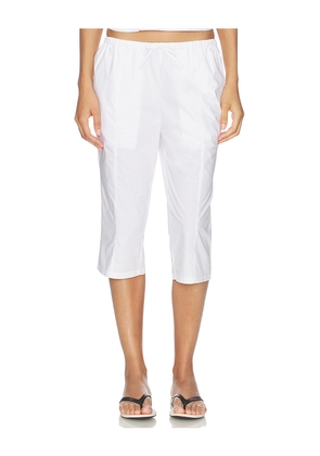 WellBeing + BeingWell Syca Capri in White. Size XXS. Also in XS, S, M, L, XL.